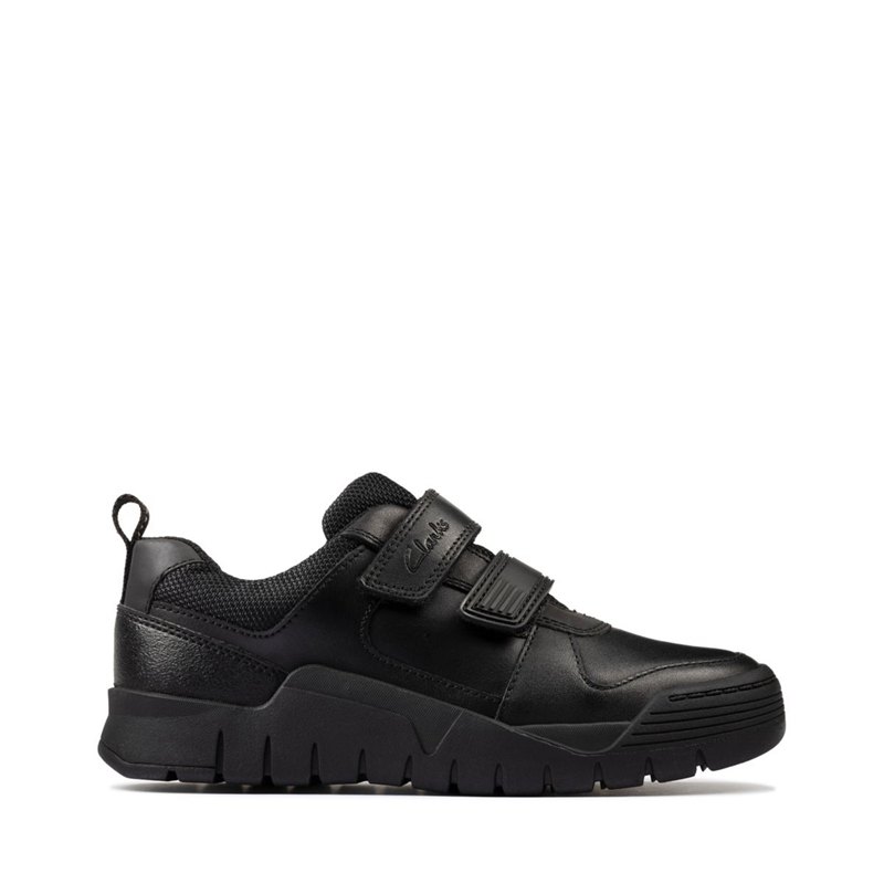 Pantofi Clarks Copii Negrii - Scooter Speed - 019423-ZKA
